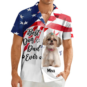 Custom Photo Greatest Dog Dad - Personalized Hawaiian Shirt CH07 895742