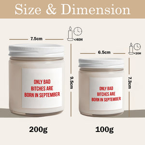 Personalized Bestie Gift Only Bad Bitch Is Born In Scented Candle LM32 895507