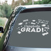 Congrats Grad! Personalized Graduation Car Window Decal Sticker HA75 898822