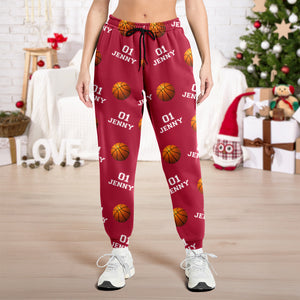 Personalized Custom Name And Number Sweatpants For Basket Ball Lover TH10 896411