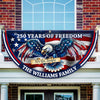 Custom Name Patriotic Eagle We The People Non-Pleated Fan Flag CH07 910562