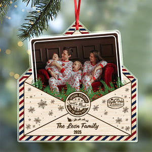 Custom Family Photo Christmas Gift Acrylic Ornament LM32 895803