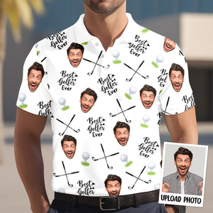 Custom Photo Best Golfer Ever Polo Shirt For Golf Lover TH10 898175