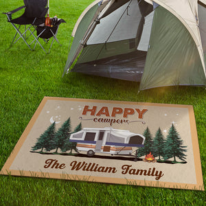The Best Memories Are Made Camping Personalized Camping Patio Rug, Patio Mat CH07 896192