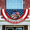 Custom Family Name American Flag 250 Years of Freedom 1776–2026 Patriotic Non-Pleated Fan Flag HO82 901334