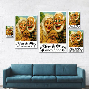 Caricature Your Photo - You & Me And The Dog, Cat - Personalized Photo Poster HO82 894554