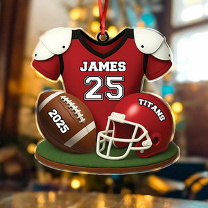 Personalized American Football Acrylic Ornament Football Team Gift HA75 898076