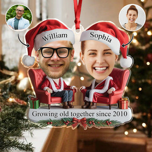 Custom Growing Old Together Since Couple Acrylic Ornament CH07 899252