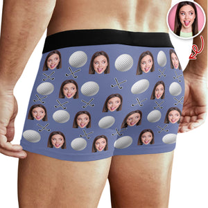 Custom Wife Girlfriend Name My Balls Belong To Her Men's Boxer Briefs Funny Gift For Golf Lovers CH07 895380