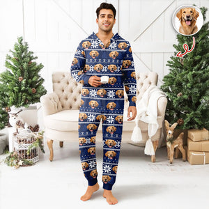 Custom Dog Photo May Your Christmas Be Furry And Bright Onesie Pajamas HO82 900396