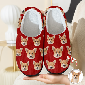 Custom Funny Face Dog Cat Pet Slippers Gift For Pet Owner HA75 892998