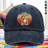 Custom Dog Cat Photo Retro Washed Denim Baseball Cap Personalized Gift For Dog Cat Lovers HO82 894458