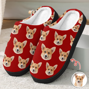 Custom Funny Face Dog Cat Pet Slippers Gift For Pet Owner HA75 892998