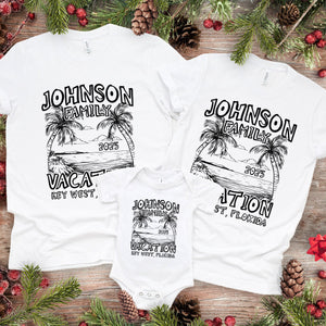 Custom Family Vacation Shirts 2025 – Matching Family Trip Dark Shirts LM32 895977