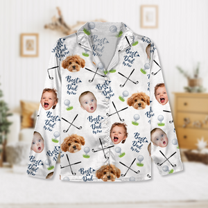 Custom Photo Best Dad By Par Pajamas Gift For Golf Lovers HA75 892730