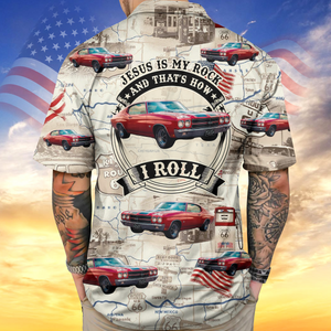 This Is How I Roll - Custom Car Photo Route 66 Vintage Hawaiian Shirt CH07 896116