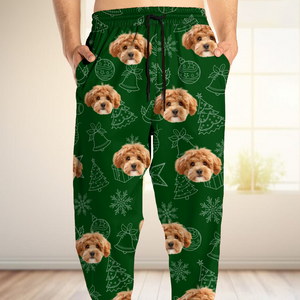 Custom Dog Photo Christmas Sweatpants Christmas Gift For Pet Lovers CH07 896450