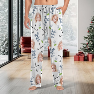 Custom Photo Best Dad By Par Pajamas Gift For Golf Lovers HA75 892730