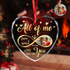 Custom Photo All Of Me Loves All Off You Couple Heart Shape Glass Ornament HA75 892836