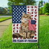 Custom Photo My Cat Loves America 250 Years of Freedom Patriotic Garden Flag HA75 898910