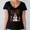 Custom Dog Photo Halloween Dark Shirt, Personalized Gift for Dog Lovers CH07 180160