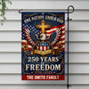 Custom Family Name One Nation Under God 250 Years Of Freedom 1776-2026 Garden Flag CH07 911772