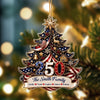 Personalized Family Christmas Tree 250 Acrylic Ornament Patriotic Christmas Gift CH07 180328