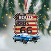 Custom Photo Route US 66 Car Acrylic Ornament HA75 897448