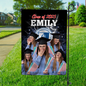 Custom Photo And Name Proud Graduation 2025 Garden Flag TH10 892469