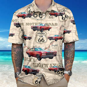 This Is How I Roll - Custom Car Photo Route 66 Vintage Hawaiian Shirt CH07 896116