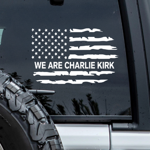 We are Charlie Kirk Tribute Memorial Car Window Decal Sticker LM32 65783