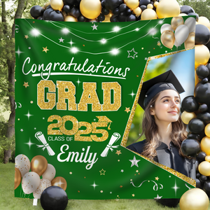 Custom Photo Party Decorations 2025 Congratulations Grad Backdrop HO82 893622
