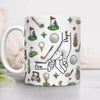 Personalized Papa Golf Mug With Kids Names 3D Inflated Effect Mug TH10 169845
