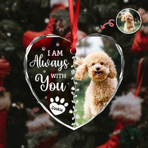 Custom Photo Favorite Hello And Hardest Goodbye Memorial Heart Shape Glass Ornament HA75 892810