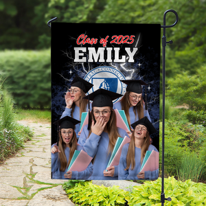 Custom Photo And Name Proud Graduation 2025 Garden Flag TH10 892469