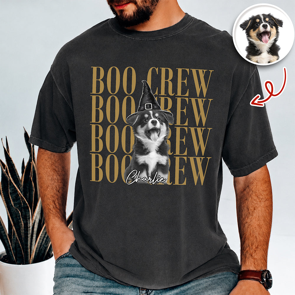 Custom Photo Boo Crew Halloween Comfort Shirt – Personalized Pet Lover Gift TH10 170517