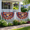 Personalized USA Eagle Patriotic 250th Anniversary Non-Pleated Fan Flag LM32 669345