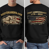 Proud 250th Anniversary Dad Back & Font Shirt Best Dad Ever Dark Shirt CH07 911020