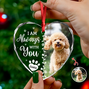 Custom Photo Favorite Hello And Hardest Goodbye Memorial Heart Shape Glass Ornament HA75 892810