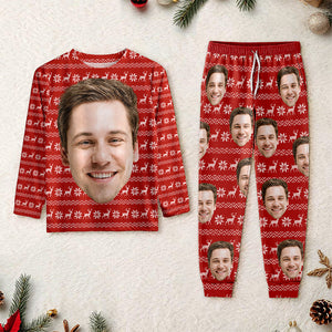 Custom Face Photo With Christmas Accesories Sleepwear CH07 899156