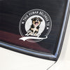 Custom Photo This Human Belongs To Dog Cat Personalized Car Window Decal Sticker HA75 921416