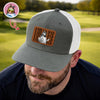 Personalized Vintage Photo Dad, Mom Leather Patch Cap HA75 921506