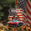 Custom Photo Route US 66 Car Acrylic Ornament HA75 897448