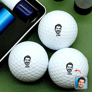 Custom Portrait With Name Golf Ball Stamp For Golfer CH07 899356