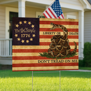 Don't Tread On Me America Flag We The People Yard Sign CH07 899148