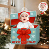 Custom Kid Photo Merry Christmas Acrylic Ornament HO82 900012