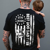 Custom Name Best Dog Dad Ever Paw American Flag Back Shirt LM32 897999