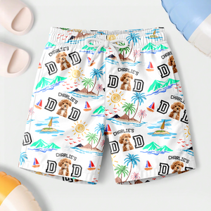 Custom Photo Dog Dad Stance Summer Beach Short LM32 893709