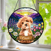 Custom Dog Portrait Stained Glass Suncatcher Gift For Dog Mom CH07 180168