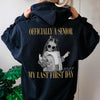 Personalised Vintage Photo And Year Senior - Officially A Senior - My Last First Day Back Dark Shirt HA75 922078